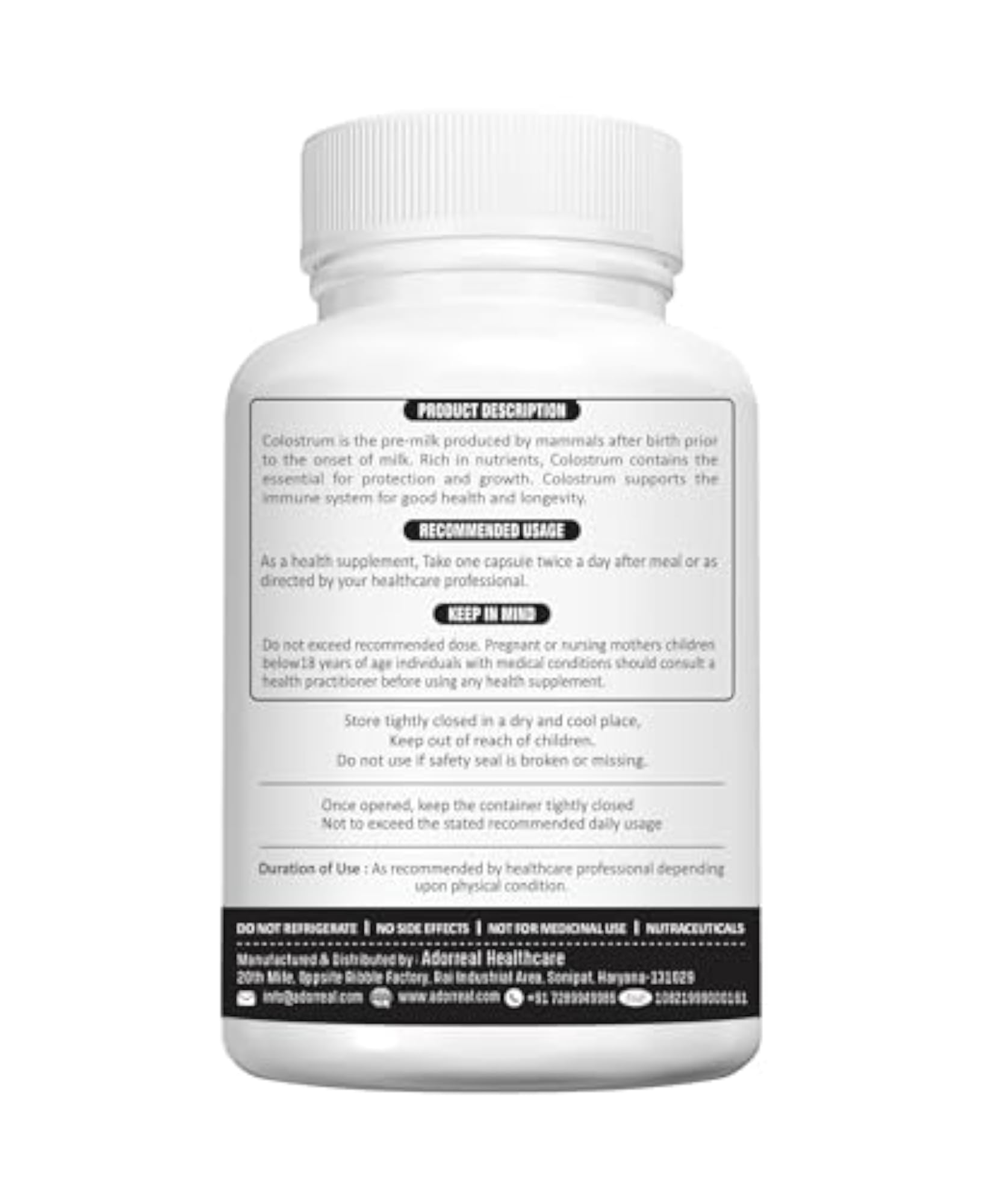 Organicoslim Cow Colostrum - 30 Capsules